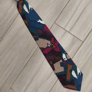 Pierre Cardin Multi Color Geometric All Silk Tie.   Size 58x4